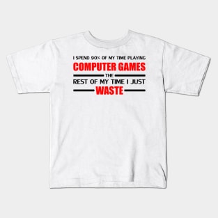 Computer Gaming Red Kids T-Shirt